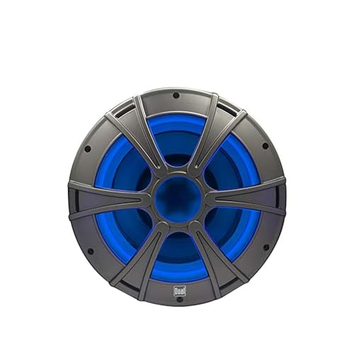 Image of Dual Electronics DM1016S 10 inch Dual Voice Coil Marine Subwoofer with Blue illumiNITE LED Lighting