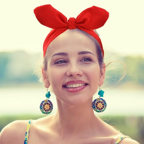 Red Bandana Headband for Women