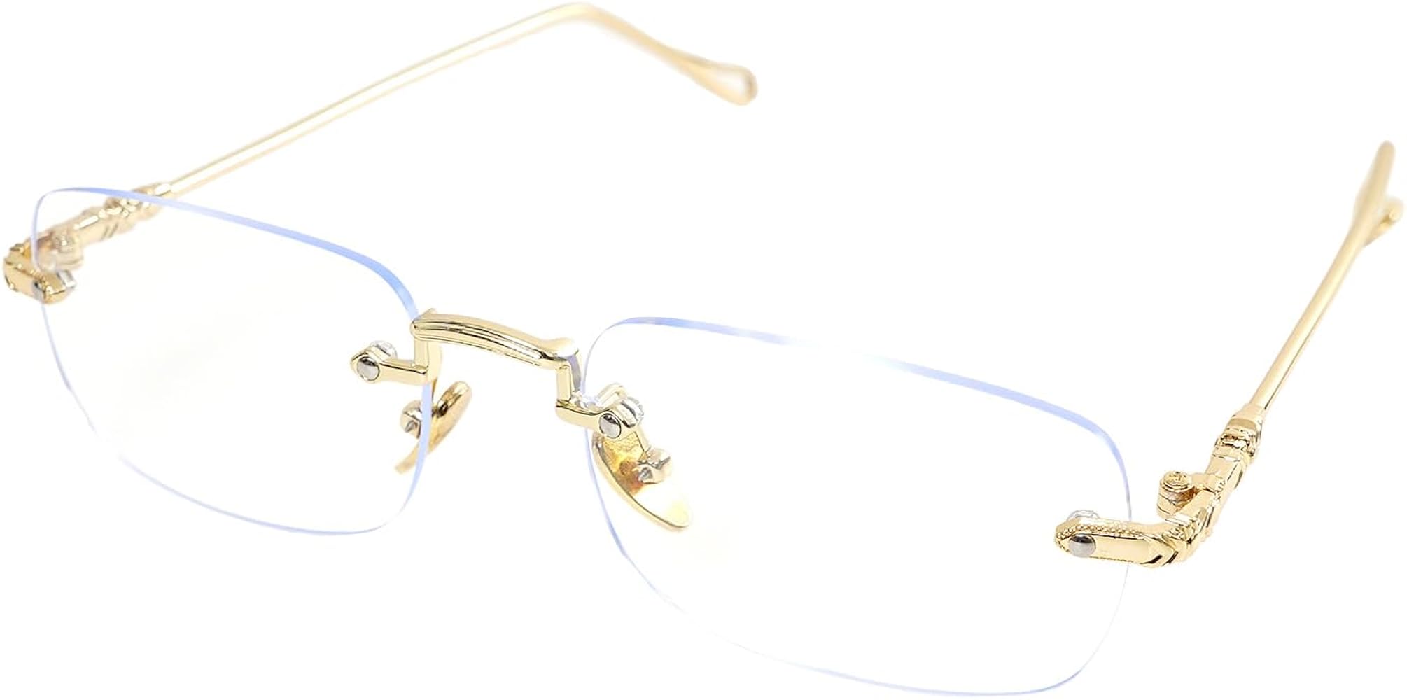 Amazon.co.jp: [Decorative] 縁なしメガネ ふちなし フレームなし