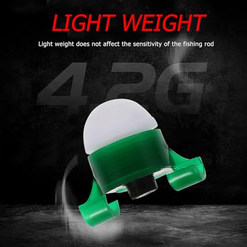 Luces LED de pesca nocturna EXCEART alarmas de mordida para caña en pack de 2 4