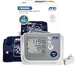 A&D Medical Moniteur de pression artérielle multi-usagers pour usage à domicile, UA-767FAM - Cuff à large portée (8,6-16,5" / 22-42cm) Jusqu'à 4 Utilisateurs, Facile à utiliser, Mémoire Avg, Erreur de mouvement du corps, Erreur d'ajustement de cuff, AC Adaptateur