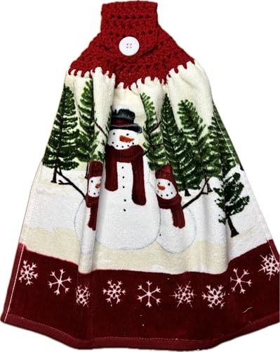 Christmas Handmade Crochet Kitchen Towel, 100%...
