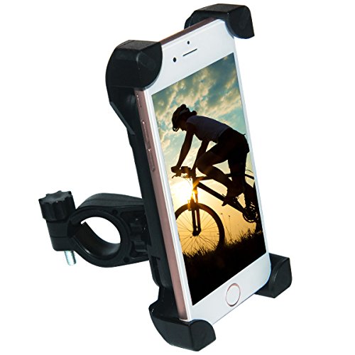 [Upgrade] Bike Phone Mount, Tryone Bike Mount Bike Holder & Motorcycle Phone Mount Holder for iPhone or Android Smartphones - Max 0.5 Inch Thickness for a Phone with a Case