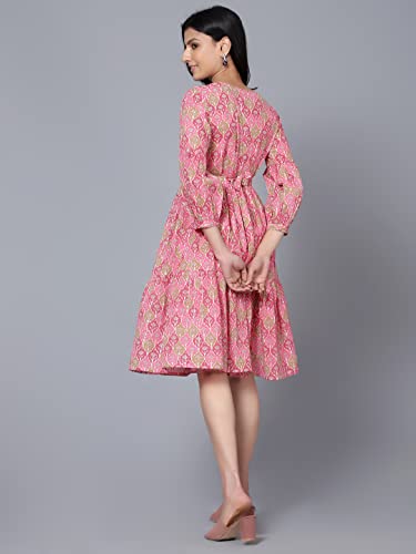 Image of Bani Women 100% Cotton Womens Printed Short Dress