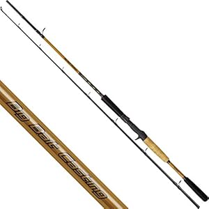 Quantum G-Force Big Bait Casting poignée de déclenchement pêche Canne à Lancer de qualité, Noir/Beige, 2,05 m