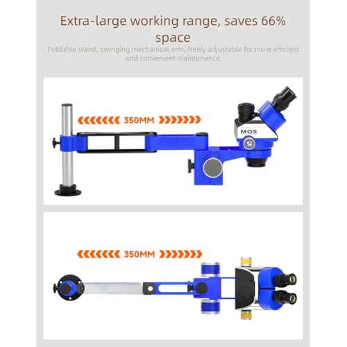 Support de microscope pour libérer l'espace de travail bras bleu 360° - 5