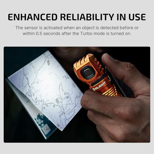 OLIGHT Perun 3 Rechargeable Headlamp Flashlight, 3000 Lumens LED Headlight with Red Light, Waterproof Head Lamp with Headband for Outdoor Camping, Hiking, Working(Orange) - Image 6