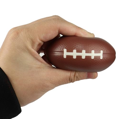 GiftExpress-12pc-4-Touchdown-Printed-Foam-Football-Stress-Balls-Small-Sport-Balls-Game-Day-Party-Favor-Toy-Football-Party-Supplies-and-Gift-Bag-Stuffer-Small-Touchdown-Foam-Football
