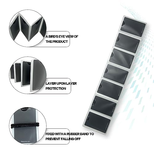 Plastic Wallet Insert for Credit Card Set of 2, Men Wallets Trifold Vinyl Credit Card Sleeves Holder (Accordion 7 Page)4