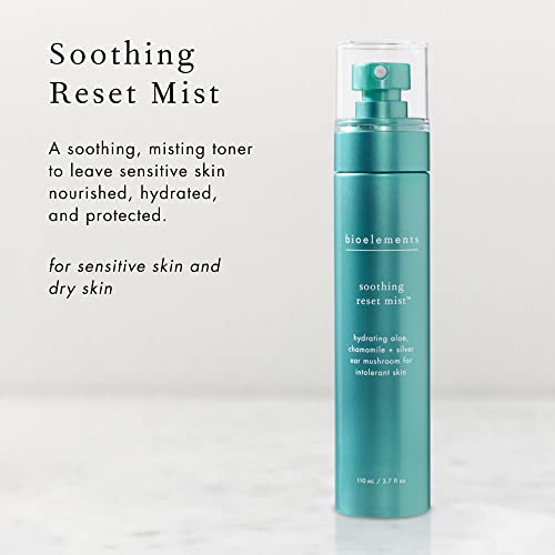 Bioelements Soothing Reset Mist - 3.7 Oz - Hydrating, Soothing Toner For Sensitive & Dry Skin - Vegan, Gluten Free - Never Tested On Animals #TOP1