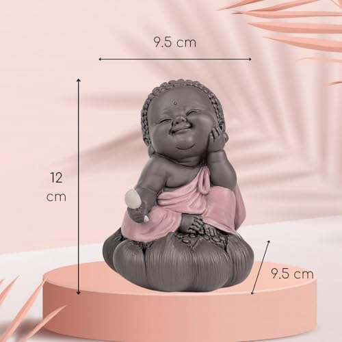Zen'Light Statue Buddha in Cogitation, Charming Lucky Charm, Zen and Relaxing Atmosphere - Image 4