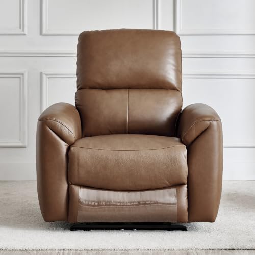 Image of Home Centre Oakley|Electric Recliner|Half Leather|1 Seater Recliner|Brown1 Year Warranty