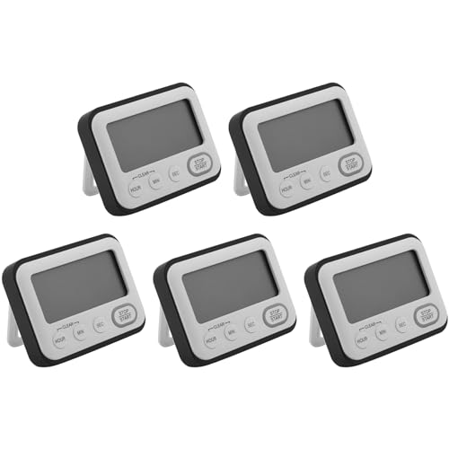 dissot 5X Cocina Temporizador de Cuenta Atrás Digital: El Contador Niños Grandes LCD Sencilla Clip Magnético de Reloj Mini Minuto Segundo Cronómetro Hora Timbre de Gigante Grande