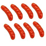 Frinnovan 8 Pack Artificial Hot Dog Fake Sausage Simulated Food Props for Display Lifelike Food Model Kitchen Home Hot Dog Decor Party Decoration Photography Props