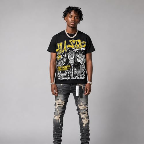 Image of DopeSkill Graphic Tee Streetwear Hypebeast Hip Hop Unisex Premium T-Shirt Sneaker Colour Matching Shirts Gift for Sneakerhead