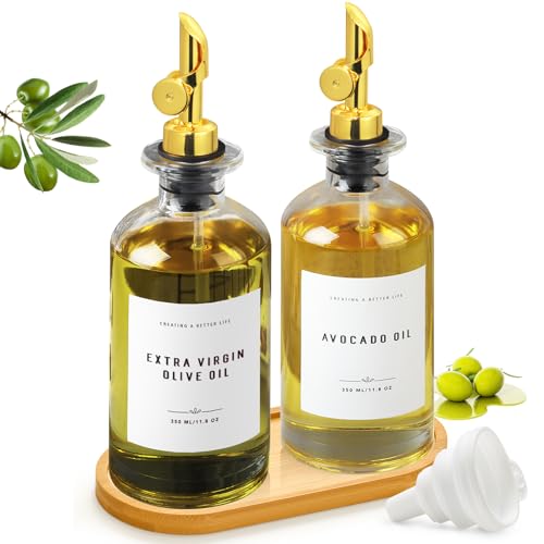 Image of Olive Oil Cruet Cooking Oil Dispenser, Oil Container Bottles for Kitchen