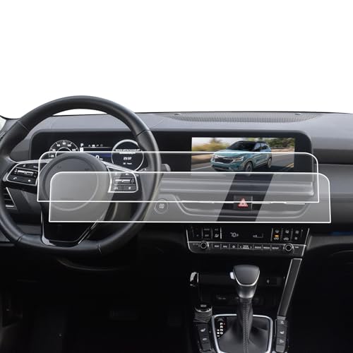 ECOZEN Screen Protector For 2024-2026 Kia Seltos - [Dual Panoramic 10.25-Inch Touchscreen Display w/Navigation] - 2 Pcs Nano Film For 2024-2026 Seltos Accessories - Full Coverage Anti Fingerprints