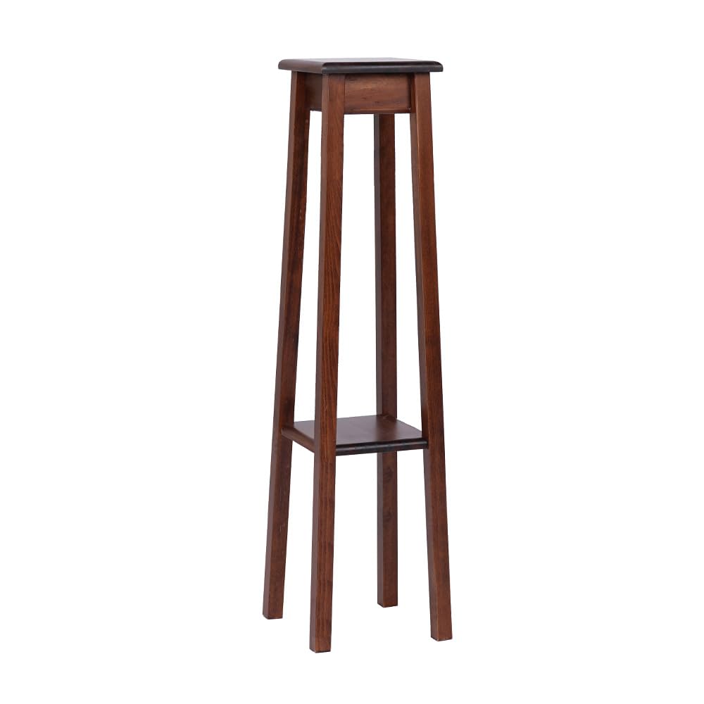 Colonna in Legno Noce arredo casa Ingresso portavaso portatelefono h110 (110)