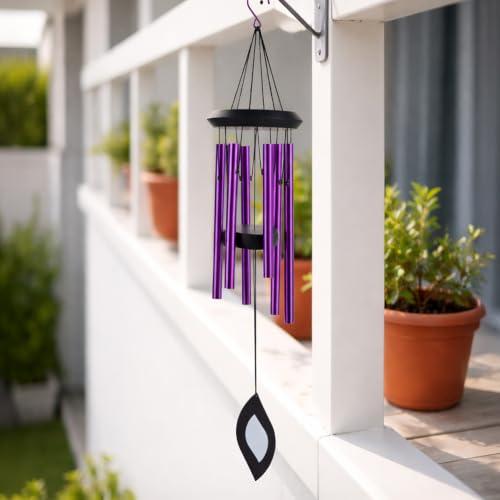 Image of ZAICUS Decorative Metal Wind Chime, Outdoor Wind Bell for Garden, Balcony, Patio, Yard & Home Entrance Decor