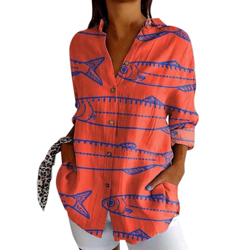 Sommerbluse Damen Leicht Und Luftig Tunika V-Ausschnitt Große...
