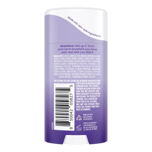 Lume Whole Body Deodorant - Invisible Cream Stick - 72 Hour Odor Control - Aluminum Free, Baking Soda Free, Skin Safe - 2.2 Ounce (Soft Powder) #TOP1
