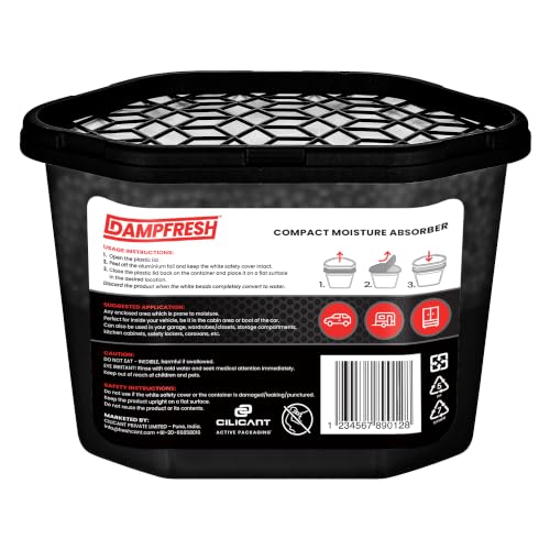 Image of Dampfresh Compact Moisture Absorber By CILICAnT, pack of 6