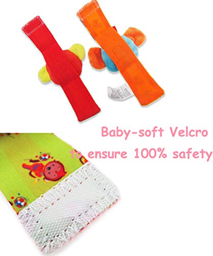 Animais fofos e macios meias de bebê brinquedos chocalhos e localizadores de pés para se divertir bo