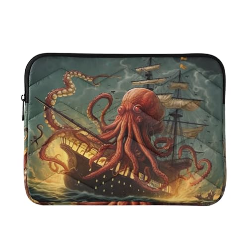 Funda para Laptop Ocean Boat Octopus 13-14 Pulgadas
