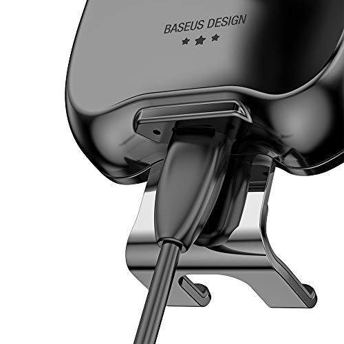 Baseus Suporte de veículo inteligente carregador sem fio - preto
