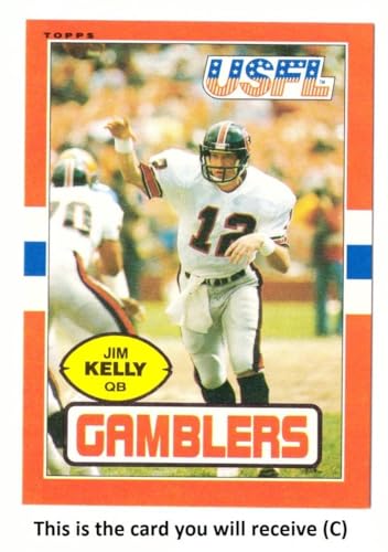 1985 Topps USFL Football Team Set - Houston Gamblers w/JIM KELLY (C)