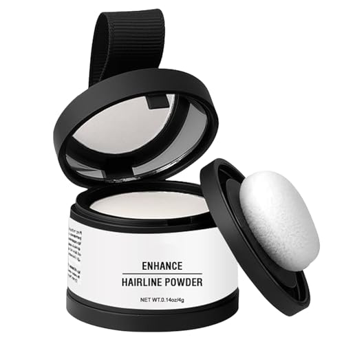 Polvere per attaccatura dei capelli, resistente all'acqua per schiarire, applicare polvere di copertura per riparare, applicatore incluso, per coprire i capelli grigi, capelli sottili