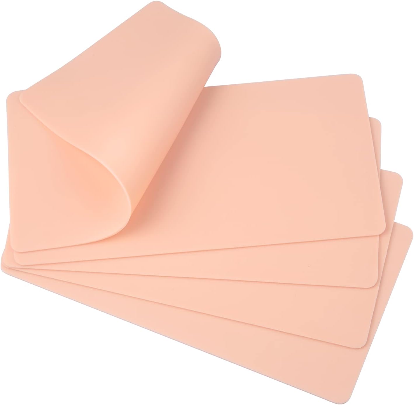 Benbilry Blank Tattoo Practice Skin, 10.7 x 6" 2MM Thick Double Sides Tattooing Eyebrow Practice Skin Large Size 5 Sheets for Beginners and Experienced Tattoo Artists