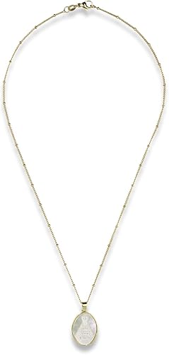 Vista 6 de Virgin Mary Necklace - Miraculous Medal Necklace for Women - Virgin Mary Pendant - Medalla de la Virgen la Milagrosa - Mother Mary Necklace