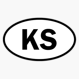 Kansas Oval Magnetic Car Decal
