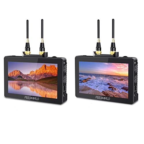 FEELWORLD FT6 FR6 Sistema de transmissão de vídeo sem fio de 5,5 polegadas com o transmissor e o rec