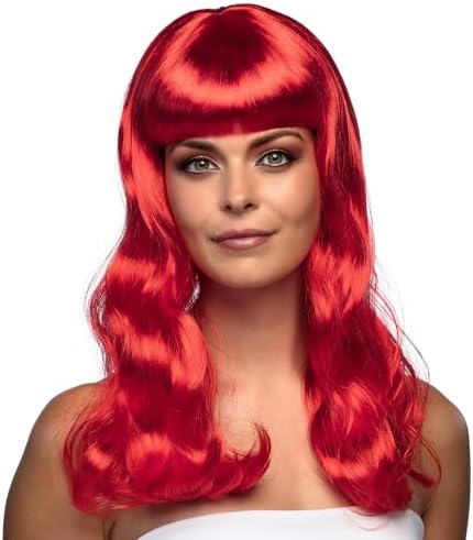 Boland - Chic long straight synthetic hair with stroke and bangs ...