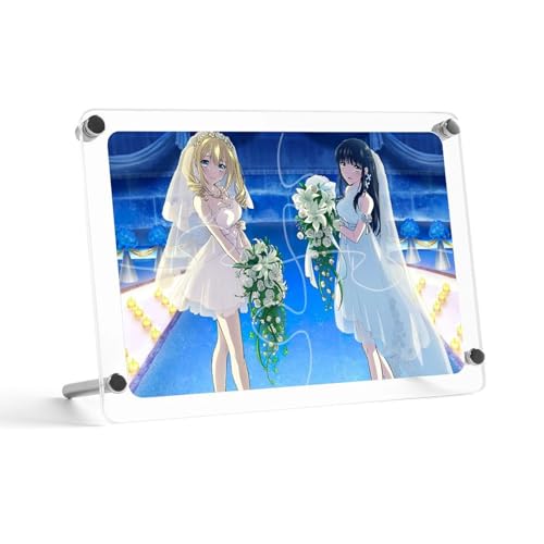 パズルフレーム 17x12cm アクリル 魔法科高校の劣等生 司波深雪＆アンジェリーナ／ウエディング キャラクター 軽量 ジグソーパズルフォトフレーム 人気 アクリルパズルフォトフレーム