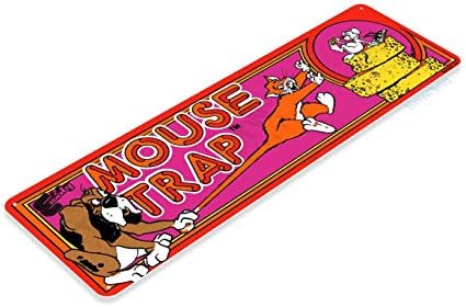 Tinworld Tin Sign: Mouse Trap Arcade Game Room Shop Marquee Metal Decor Decor Retro Console C488 image 5