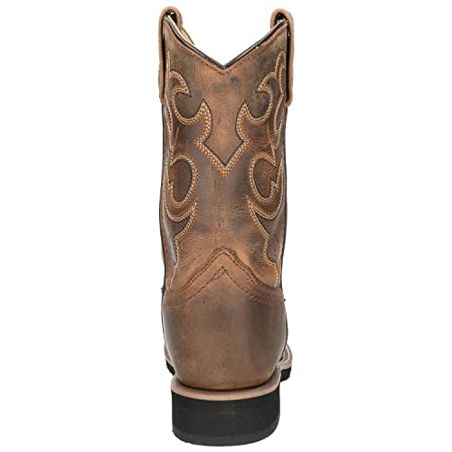 Smoky Mountain Boots 3520T Smoky Children'S Kid'S Pueblo Dark Crazy Horse Leather Western Cowboy Boot thumb #4