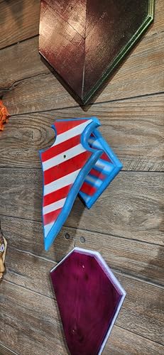 European Deer Mounting Plaque red White Blue