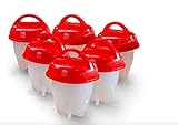 YTH Egg Cooker-Silicone Egg Poachers for hard boiled eggs,Egg Cups AS SEEN ON TV,Hard&Soft Maker,Boil Eggs Without the Egg Shell (Pack of 6) (Silicone Egg)