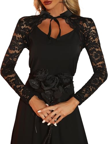 Amazon.com: Allegra K Lace Shrug for Women's Victorian Gothic