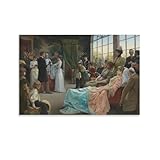 The Baptism by Julius-Leblanc-Stewart Painting On Canvas Wall Art Poster Scroll Picture Print Living Room Walls Decor Home Posters 20x30inch(50x75cm)