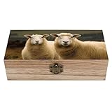 Vielseitig einsetzbar: Ideal zur Aufbewahrung von Fotos, Erinnerungsstücken, Sammlerstücken, Schmuck, Spielzeug und anderen persönlichen Gegenständen, isoliert von der grauen Schicht. Diese hochwertige Aufbewahrungsbox aus Holz dient zur Dekoration des Zimmers, Bürounternehmen, kann überall in Ihrem Zuhause oder Büro schön platziert werden.