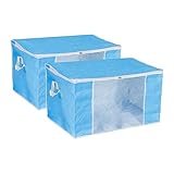 Grande capacité - Chaque sac de rangement mesure 60 x 40 x 35 cm/23,6 x 15,74 x 13,78 po. La capacité de l'organisateur de placard est de 90L. Il est spacieux pour vos couettes, couvertures, oreillers, vestes ou autres. Gardez les articles organisés tout en veillant à ce qu'ils soient à l'abri de la poussière et de la saleté.