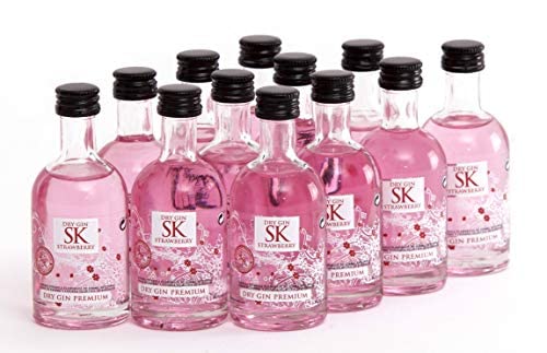 Ginebra SK Fresa Strawberry 37,5º 5cl x 15 miniaturas