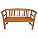 Produktbild Holzbank Parkbank Gartenbank Massivholz Gartenmöbel Hartholz Armlehnen Outdoor