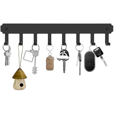 Yafe Wall Mounted Key Holder with 8 Hooks Cover
