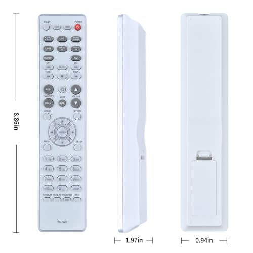Télécommande compatible Denon CEOL RC-1222 et RCD-N10 noir - 7