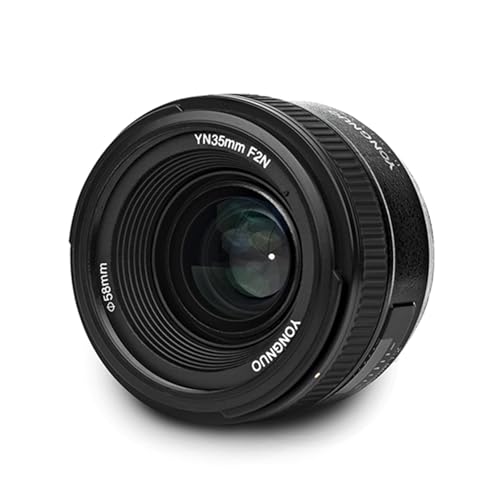 YONGNUO 35mm f/2.0 Wide-Angle Prime Lens for Nikon F Mount, Auto Focus APS-C F Mount Lens for Nikon-Lightweight Prime Lens with 0.25m Close Focus